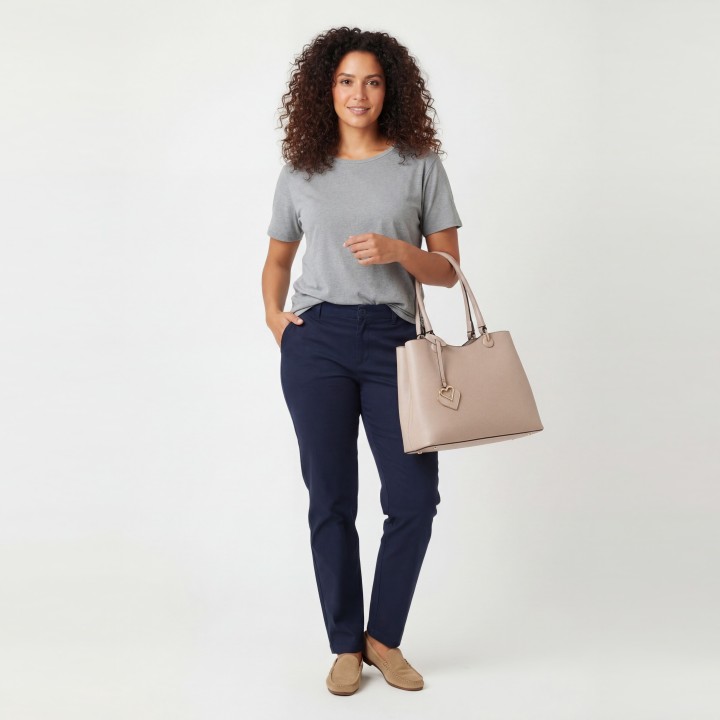 Bolso Baguette Bicolor