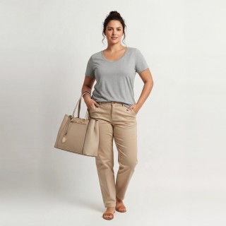 Bolso Baguette Bicolor