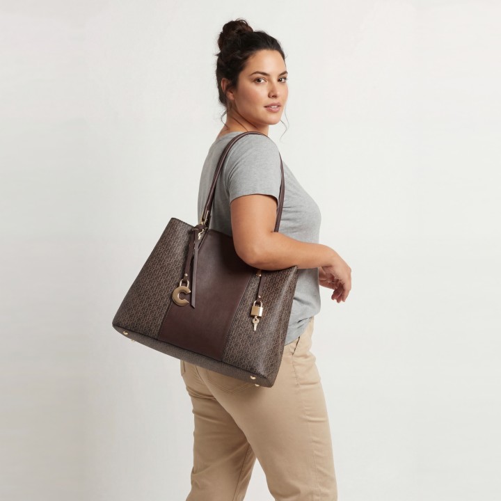 Bolso Baguette Bicolor