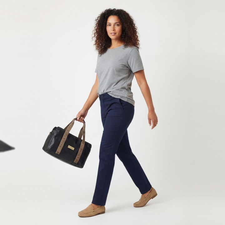 Bolso Tote Cuadrado con Foulard Paula Rossi