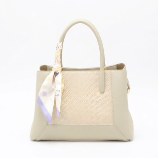Bolso de Mano Bicolor Tricolor