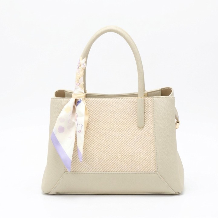Bolso de Mano Bicolor Tricolor