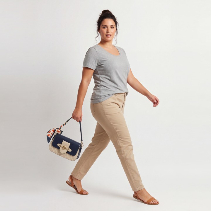 Bolso Tote Grande con Asa Circular