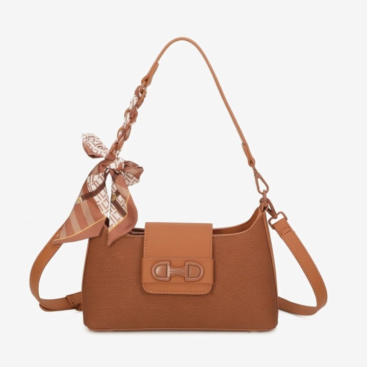 Bolso Satchel Mixto Lona