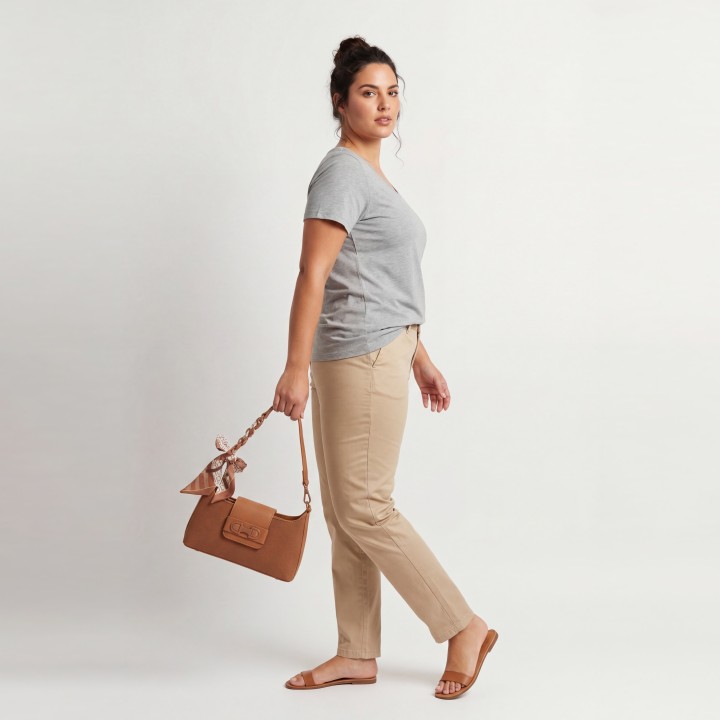 Bolso Satchel Mixto Lona