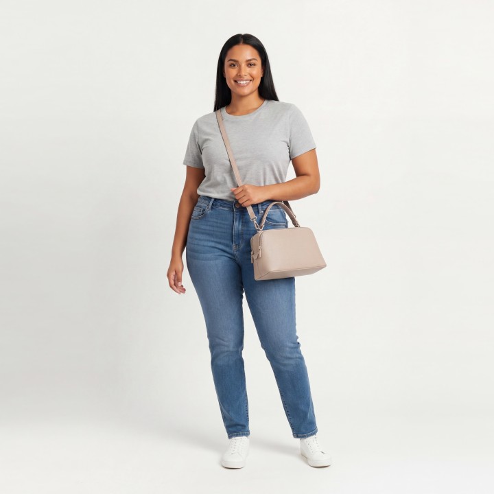 Bolso Baguette con Cadena CB