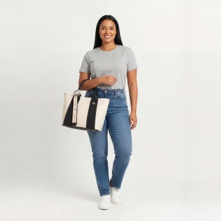 Bolso Baguette Bicolor con Foulard CB
