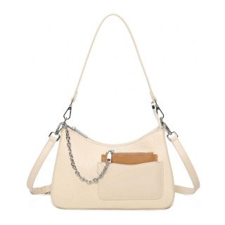 Bolso Baguette Marino con Foulard