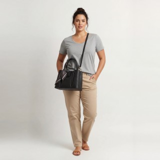 Bolso Shopper con Cierre Central