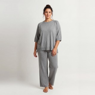 Conjunto Punto Mujer Jersey Oversize + Palazzo