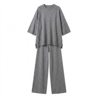 Conjunto Punto Mujer Jersey Oversize + Palazzo