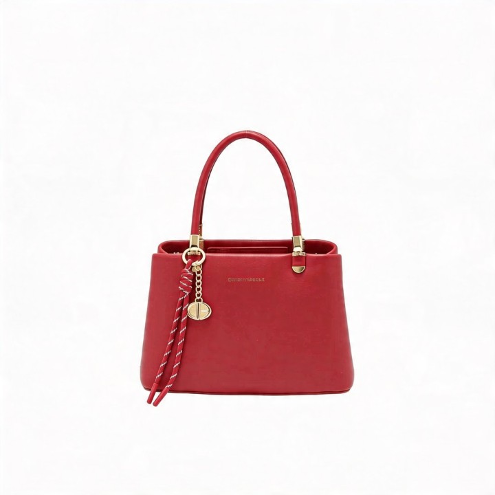 Bolso Tote Bicolor Vino