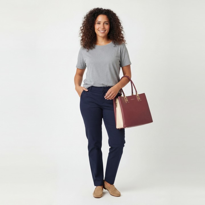 Bolso Bandolera con Cadena y Foulard CB