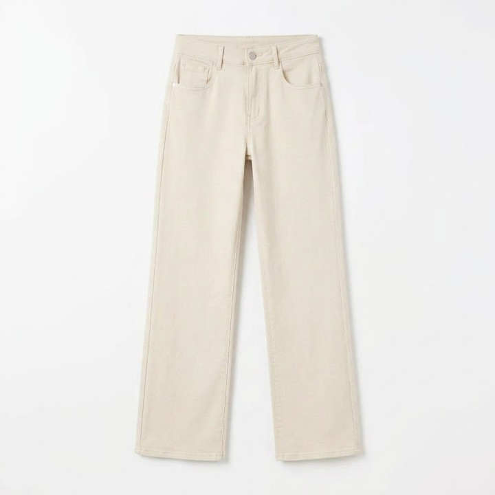Pantalón Palazzo Mujer Crema/Beige