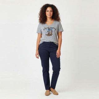 Camiseta Básica Mujer Escote Redondo