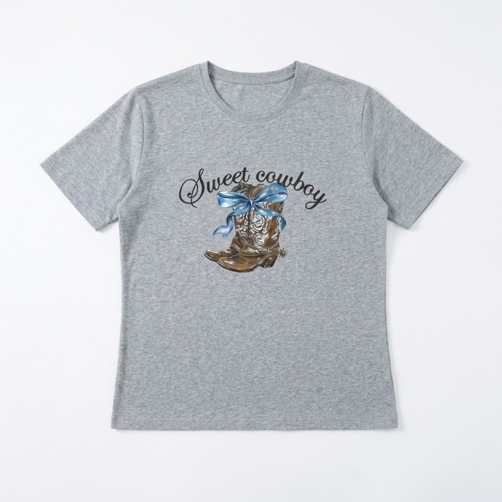 Camiseta Básica Mujer Escote Redondo