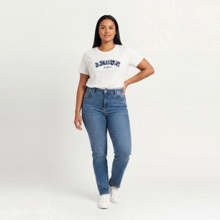Camiseta Básica Mujer Cuello Pico