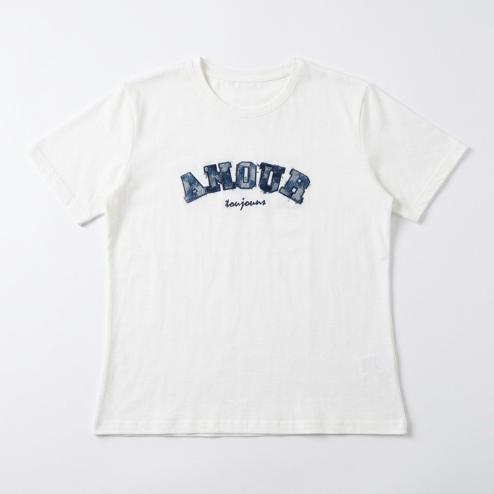 Camiseta Básica Mujer Cuello Pico