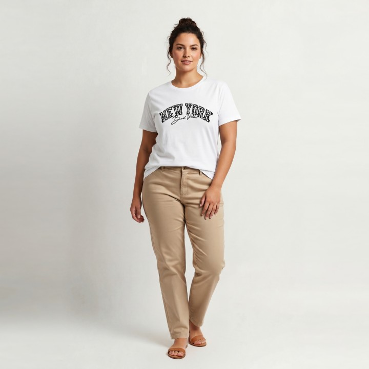 Camiseta Mujer Color Liso