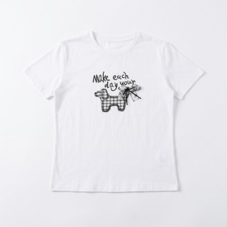 Camiseta Mujer Algodón Elástico