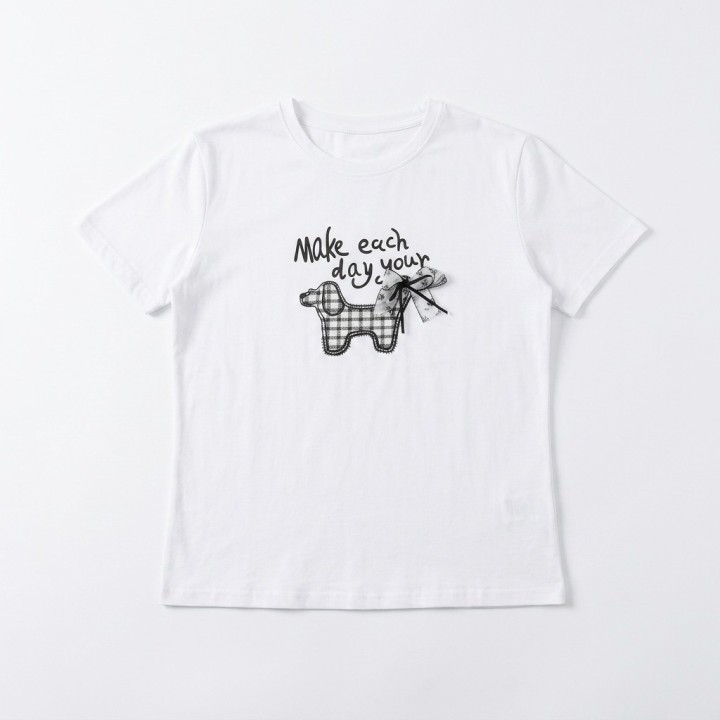 Camiseta Mujer Algodón Elástico