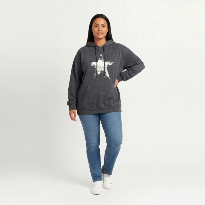 Sudadera Capucha Mujer Estrella "San Francisco"