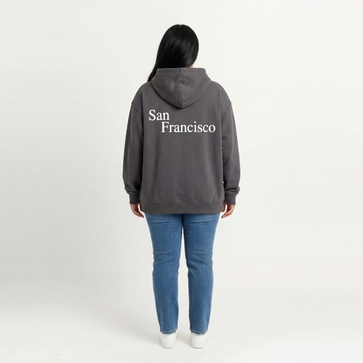 Sudadera Capucha Mujer Estrella "San Francisco"