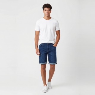 Bermuda Vaquera Hombre Azul Oscuro