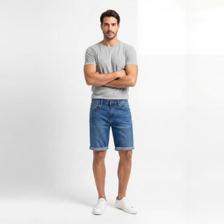 Bermuda Vaquera Hombre Estructurada