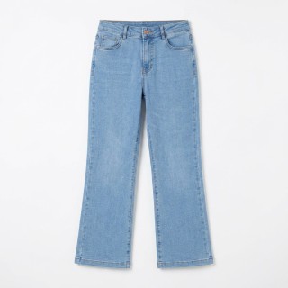 Jeans Wide Leg Talla Grande Mujer Azul Claro