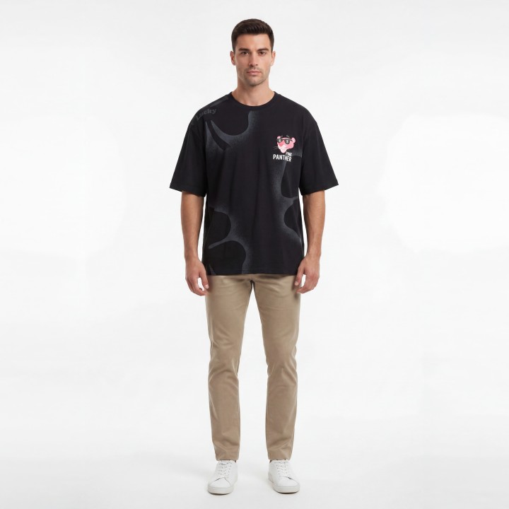 Camiseta Hombre Oversize "Pink Panther"