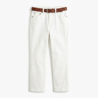 Pantalón Culotte Mujer Blanco con Cinturón Trenzado