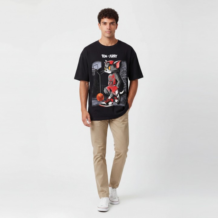 Camiseta Hombre Oversize "Super Mario"