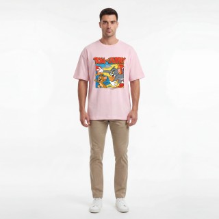 Camiseta Hombre Oversize "Tom & Jerry"