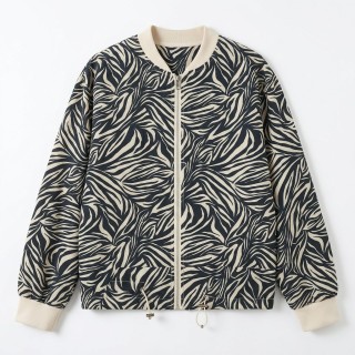Cazadora Mujer Estampado Cebra Bomber