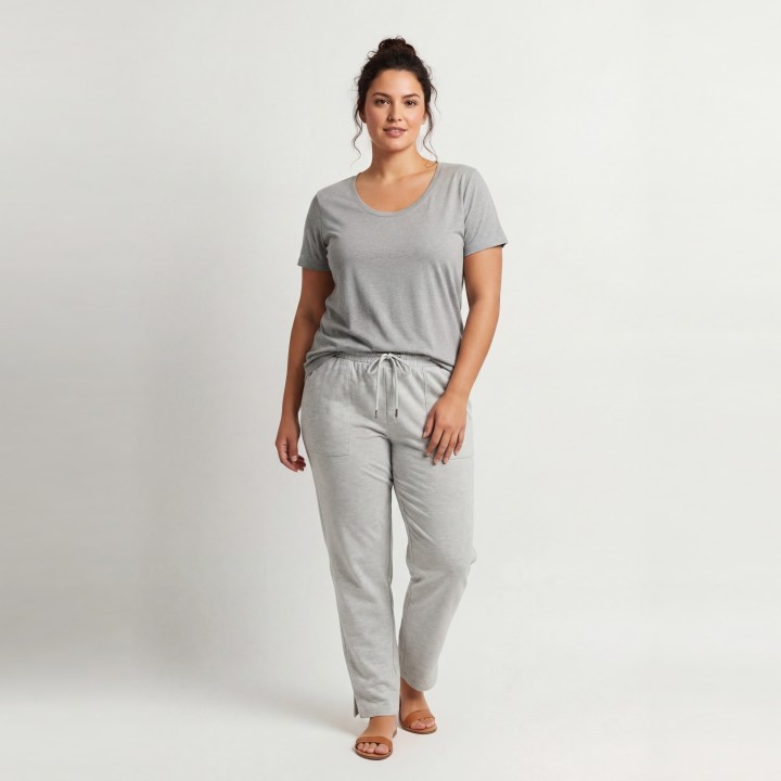 Pantalón Mujer Jogger Deportivo con Bolsillo