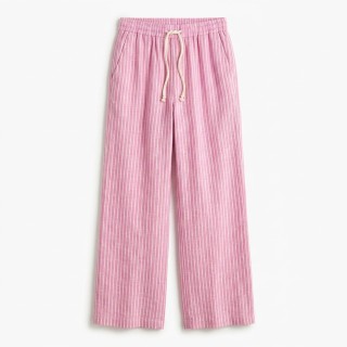 Pantalón Mujer Lino Fluido a Rayas