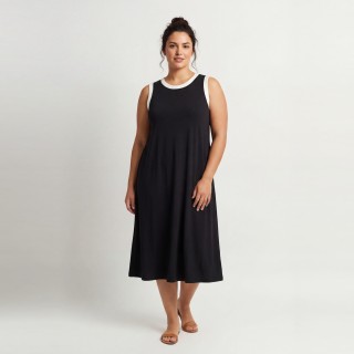 Vestido Largo Mujer Sin Mangas Multicolor
