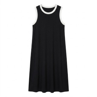 Vestido Largo Mujer Sin Mangas Multicolor