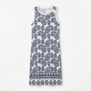 Vestido Largo Mujer Sin Mangas Estampado Flores