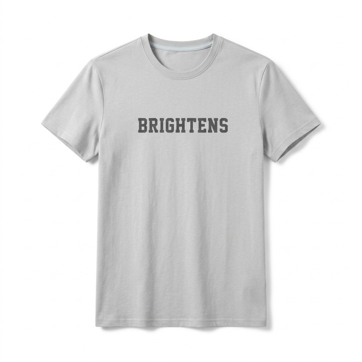 Camiseta Hombre Slim Brightens Letras Universitarias