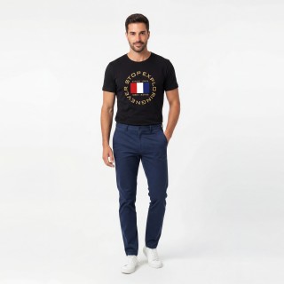 Camiseta Hombre Never Stop Exploring Bandera Francia