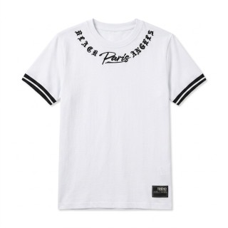 Camiseta Hombre Paris Black Angels Bordado Cuello