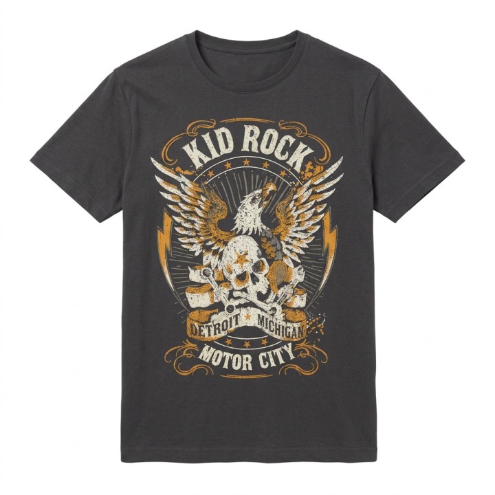 Camiseta Hombre Kid Rock Motor City Estampada