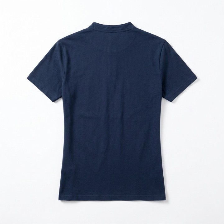 Polo Hombre Cuello Mao Botones Logo Slim