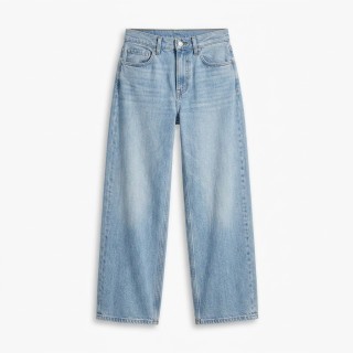 Jeans Wide Leg Mujer Cintura Alta Azul Claro