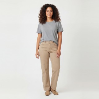 Jeans Wide Leg Mujer Tallas Grandes Camel