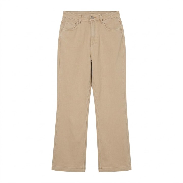 Jeans Wide Leg Mujer Tallas Grandes Camel