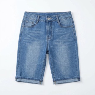 Bermuda Vaquera Mujer Midi Tallas Grandes Azul Claro