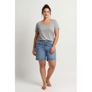 Shorts Vaqueros Mujer Bermuda Azul Claro